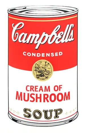 Campbell's Soup Can
 S1 Cream of Mushroom