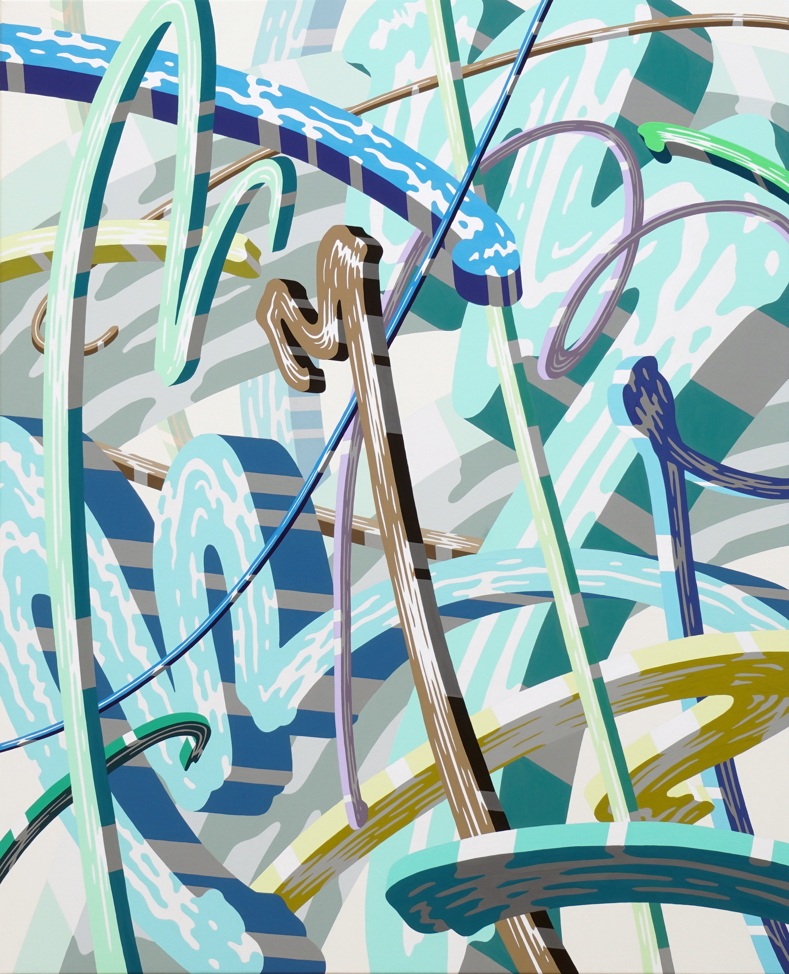 現代アート 山口聡一　直筆サイン『見たい夢は選べない』アクリル絵具 0718K 山口聡一 個展「DIVE to PAINT」 | AND COLLECTION