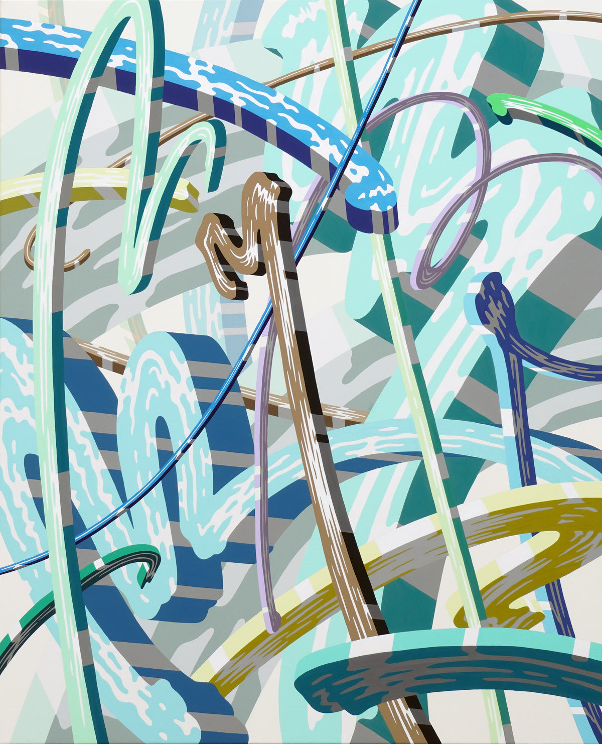 Overlap of paint (Lines 5)