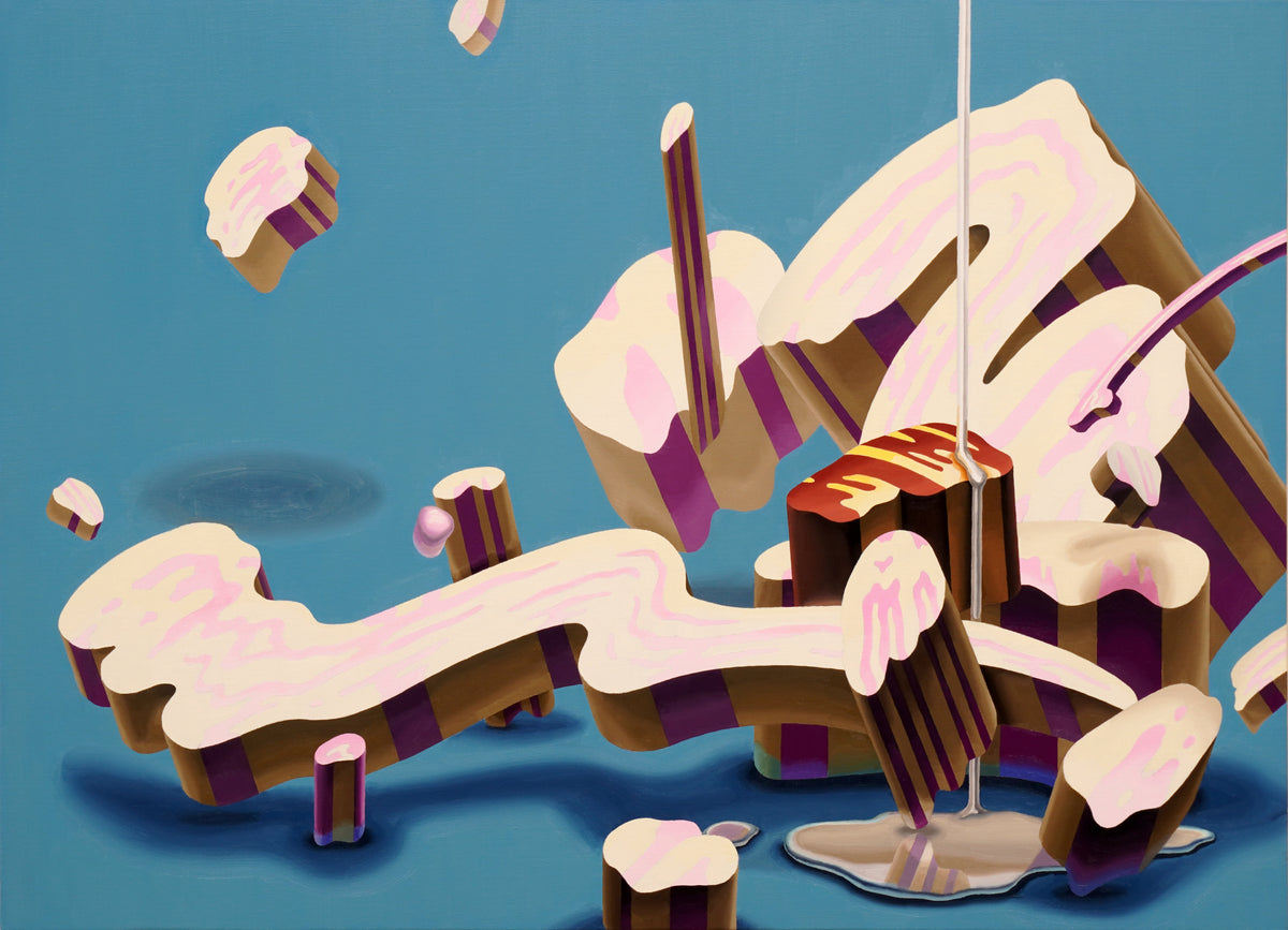 The physical space of paint (flower 5)