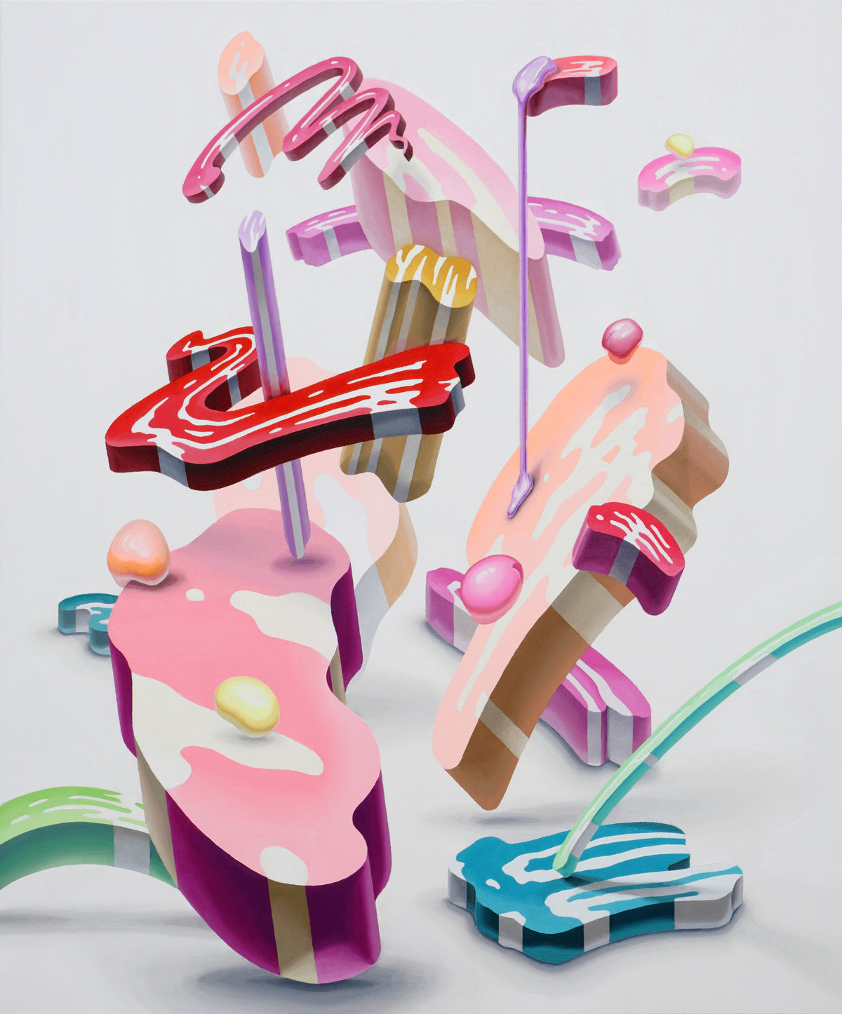 The physical space of painting (Flower 3)