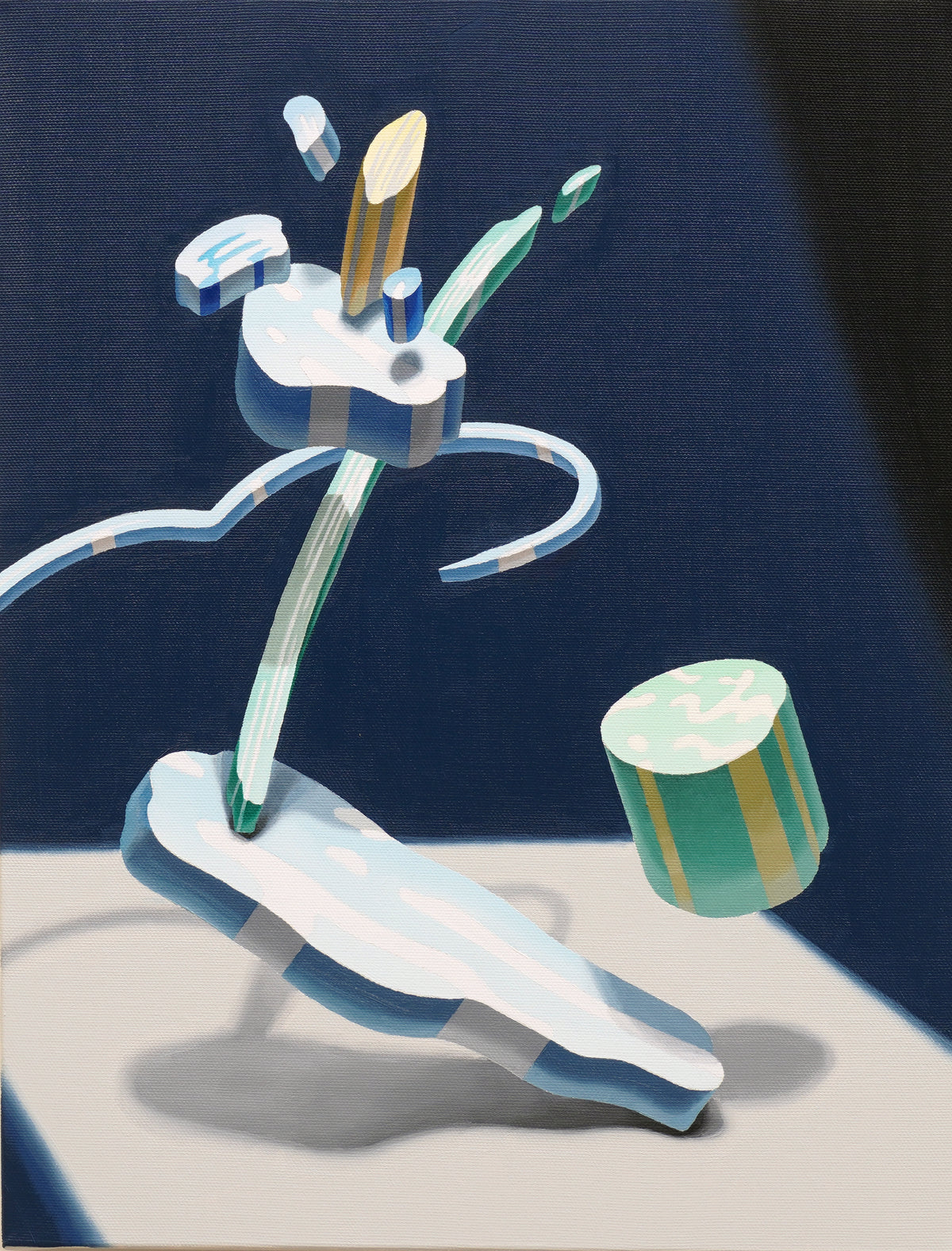 The physical space of painting (Flower 8)