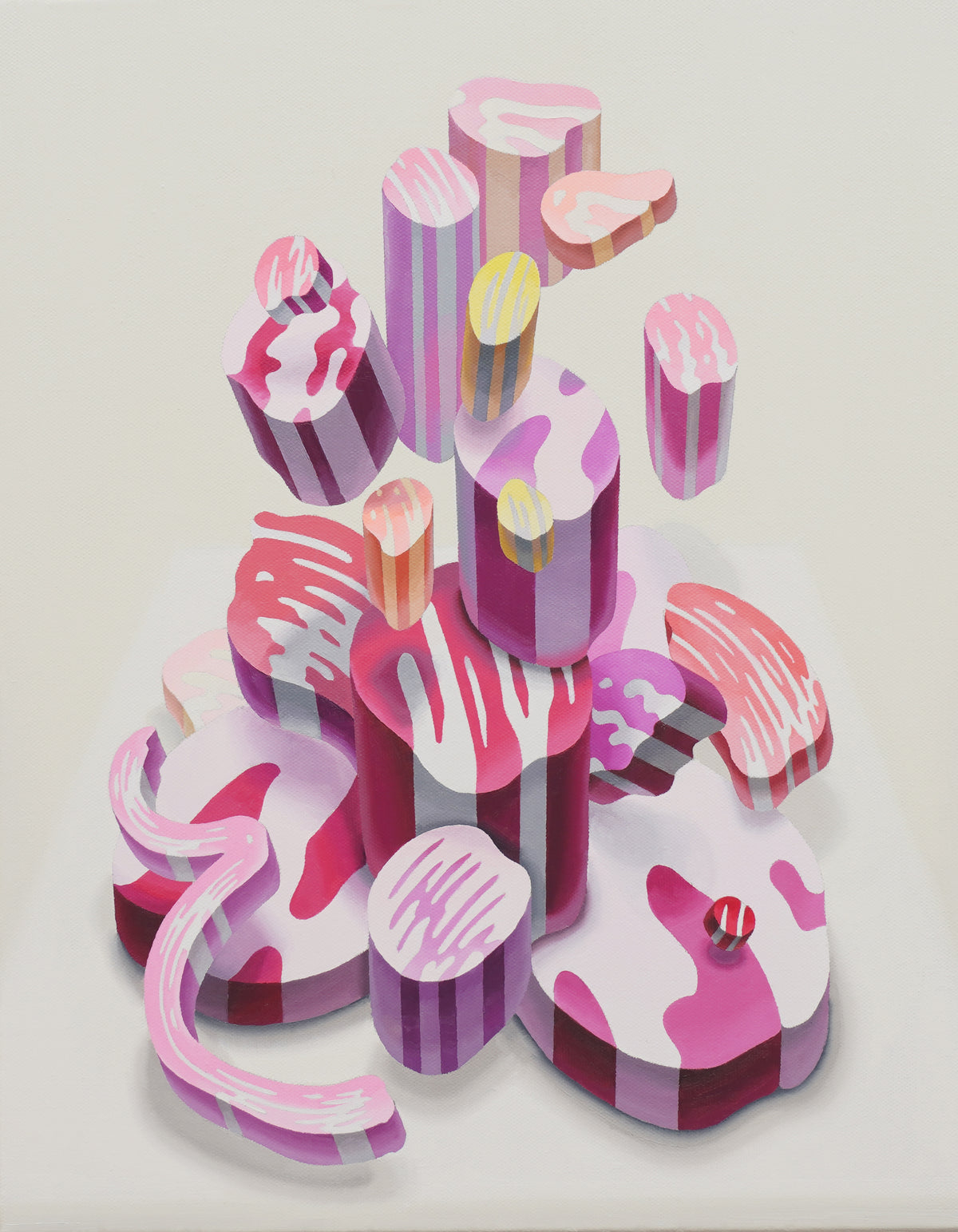 The physical space of painting (Flower 9)