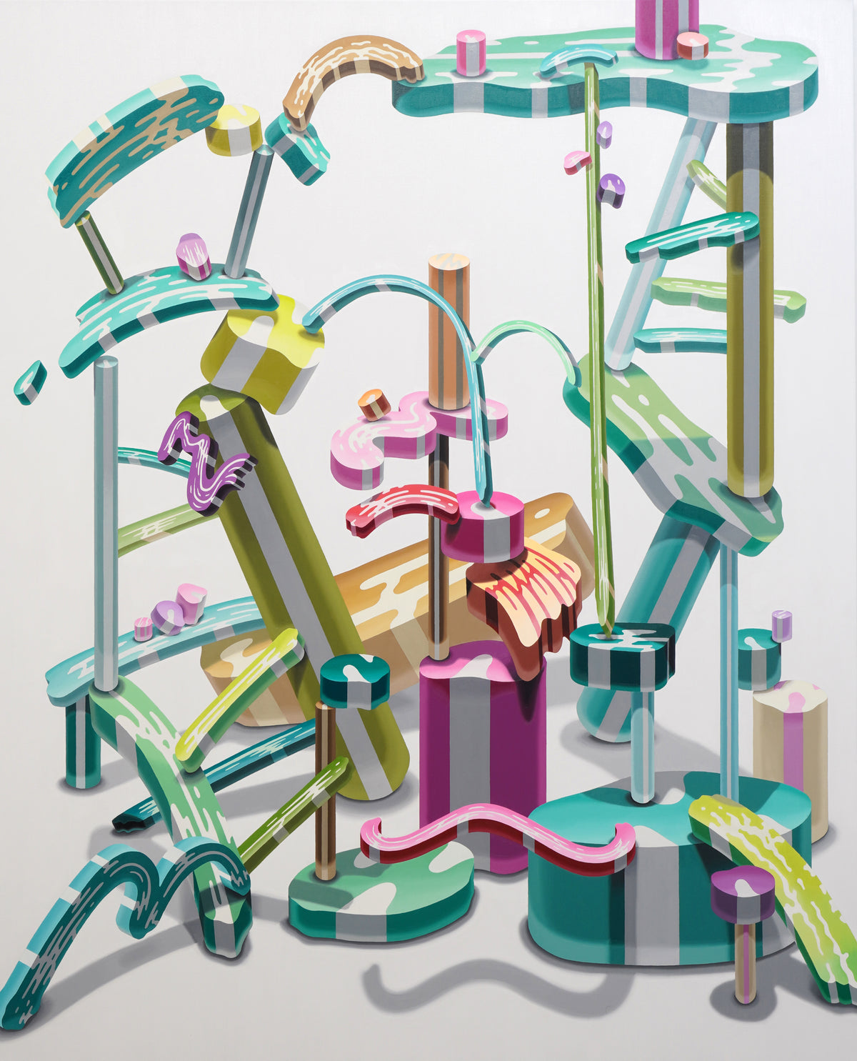 The physical space of painting (Flowers and plants)