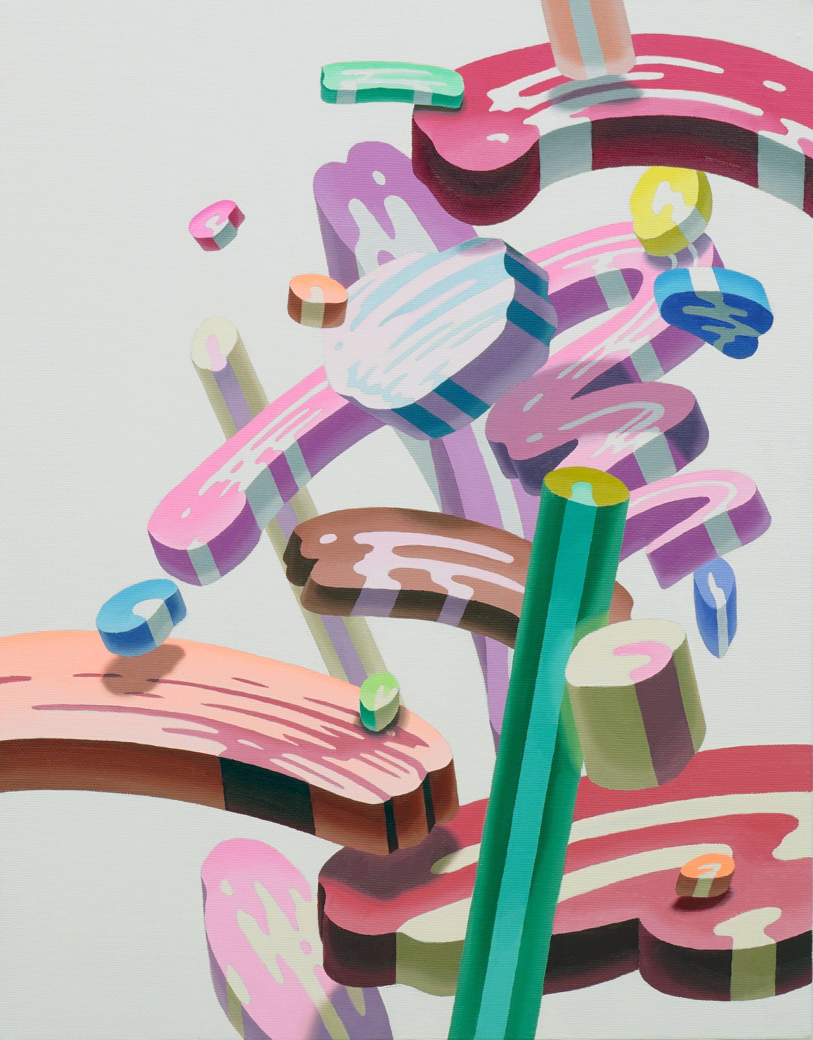 現代アート 山口聡一　直筆サイン『見たい夢は選べない』アクリル絵具 0718K 山口聡一 個展「DIVE to PAINT」 | AND COLLECTION