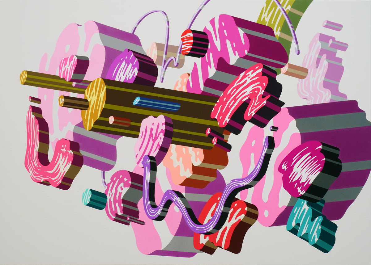 The physical space of painting (flower 7)